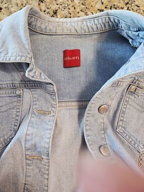 Olsen Light Blue Denim Jacket - Women's Jean Jacket Size 6